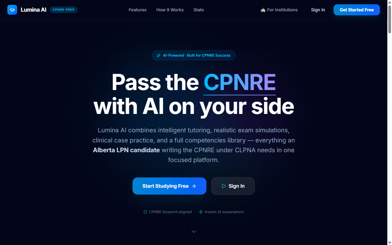 Lumina AI interface